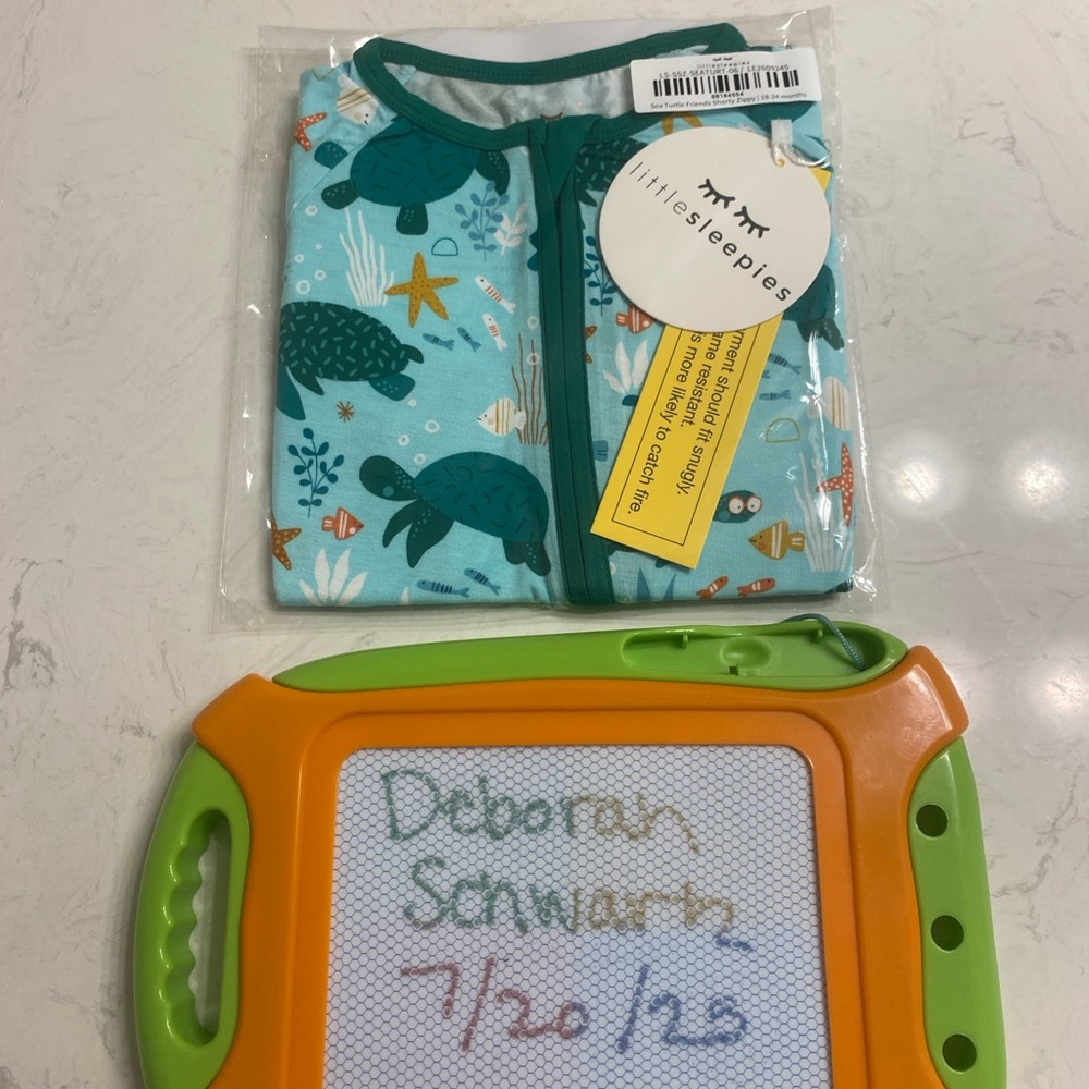 Little Sleepies sea turtle friends shorty nib